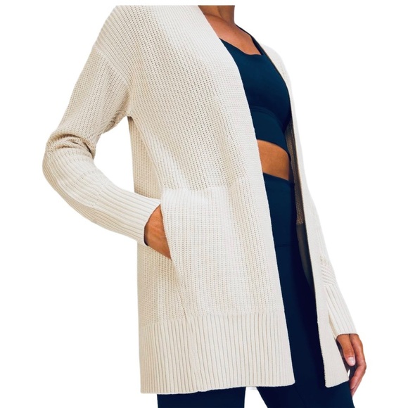 lululemon athletica Sweaters - Lululemon Chunky Wrap Cardigan in Beige Size XS